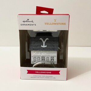 Hallmark TV Series Yellowstone Dutton Ranch Christmas Ornament Damaged Box